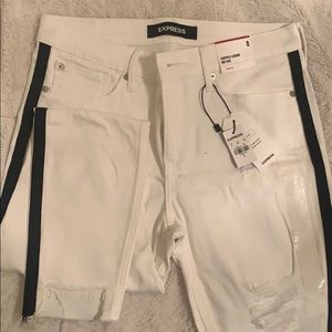 Express cropped legging | white